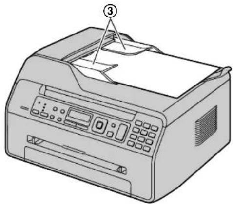 PANASONIC KXMB1530G - Utilisation du chargeur automatique de documents (KX-MB1530 uniquement) - 3