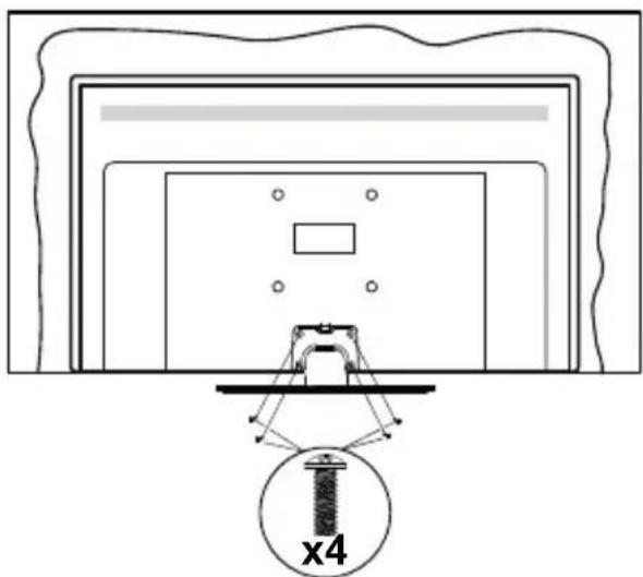 PANASONIC TX50GXW584 - Assembling the pedestal - 3