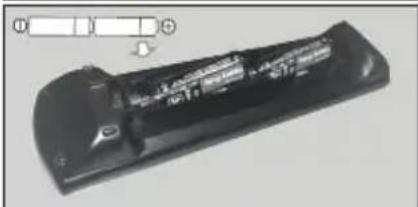 PANASONIC TX50GXW584 - Insertion des piles dans la télécommande - 2