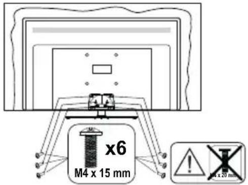 PANASONIC TX49GXW654 - Montage des Ständers - 3