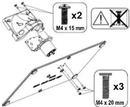 PANASONIC TX49GXW654 - Fixation du piédestal - 1