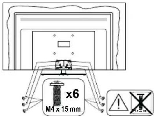 PANASONIC TX49GXW654 - Fixation du piédestal - 3