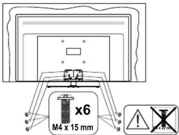 PANASONIC TX49GXW654 - Assembling the pedestal - 3