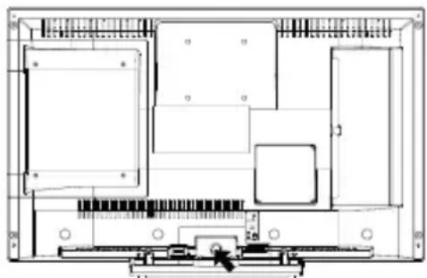 PANASONIC TX24GW334 - Removing the pedestal from the TV - 1