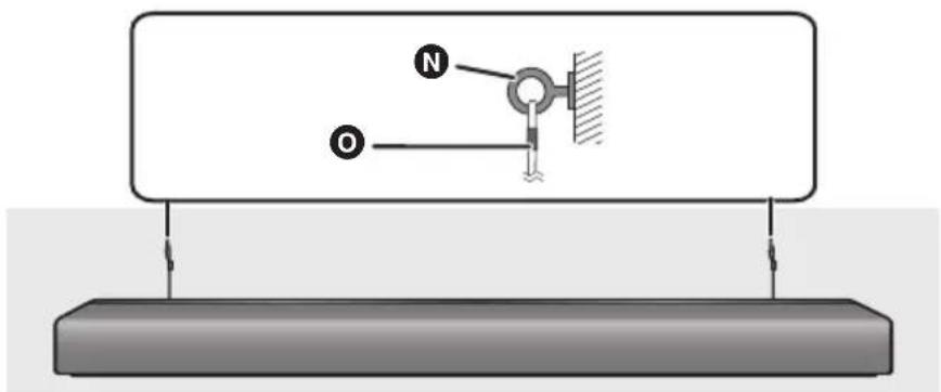 PANASONIC SCHTB700 - Sichern Sie das Seil an der Wand. - 1