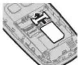 PANASONIC KXTU456 - Insertion d'une carte SIM, d'une carte microSD et de la batterie - 2