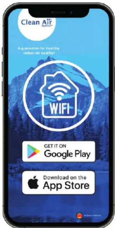 Clean Air Optima CA704 - Apparaat maakt verbinding via WiFi met app: - 1