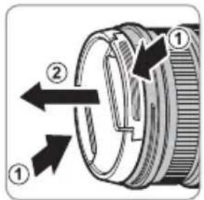FUJIFILM XF 1680mm f4 R OIS WR - Fjerning av dekselet - 1