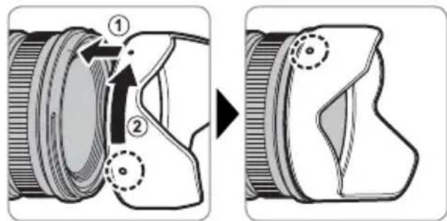 FUJIFILM XF 1680mm f4 R OIS WR - 安装遮光罩 - 1