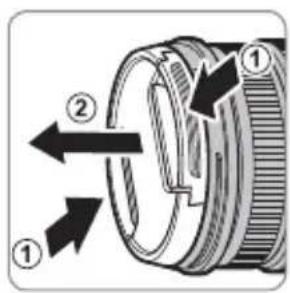 FUJIFILM XF 1680mm f4 R OIS WR - Suojusten poistaminen - 1