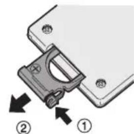 PANASONIC EYFLA2 - Sett inn batteriet - 1