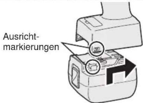 PANASONIC EYFLA2 - Anbringen oder Abnehmen des Akkus - 1
