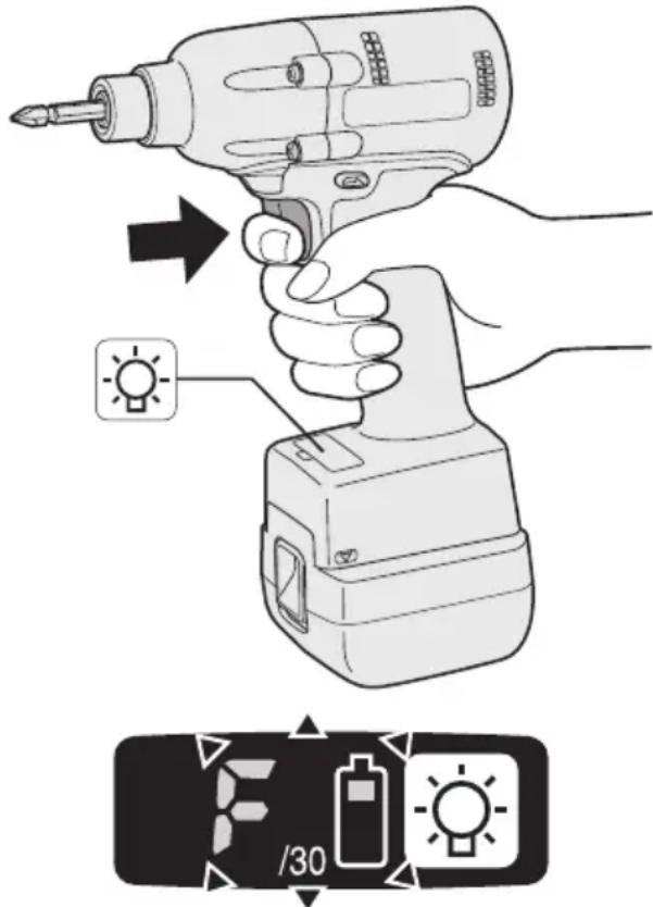 PANASONIC EYFLA2 - Setting the tool to configuration mode - 1