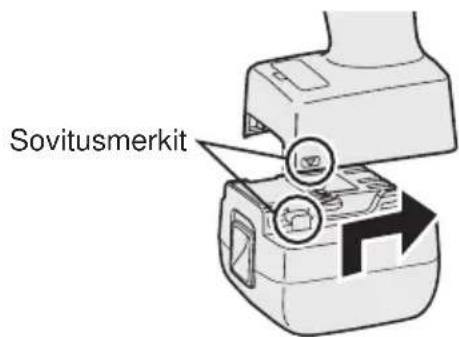 PANASONIC EYFLA2 - Akun kiinnittäminen tai irrottaminen - 1