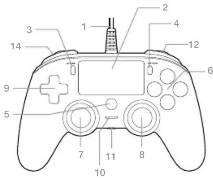 Nacon Wired Compact Controller PS4 - 2