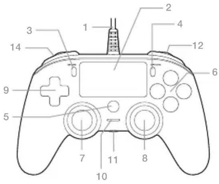 Nacon Wired Compact Controller PS4 - HOTLINE - 1
