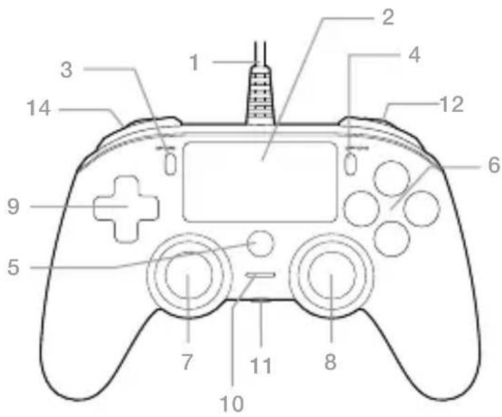 Nacon Wired Compact Controller PS4 - DESECHAR MATERIAL ELECTRICO Y ELECTRONICO - 1