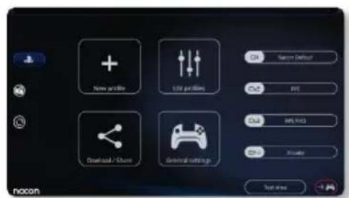 Nacon Revolution Pro 3 - Na het installeren van de pc/Mac companion app; heb je de volgende mogelijkheden: - 1