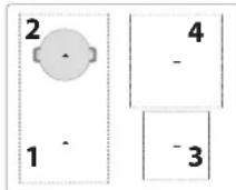 WHIRLPOOL WF S7560 NE - TAILLE DE LA POÉLE/DU FOND DE CASSEROLE ADAPTÉE AUX DIFFÉRÊNTES ZONES DE CUISSON - 1