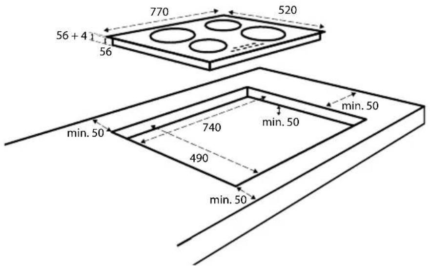 INVENTUM IKI7735 - COTES D'ENCASTREMENT - 1