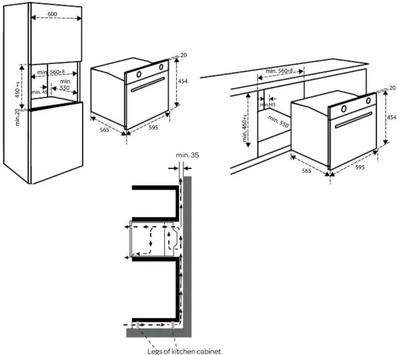 INVENTUM IMC6250BK - OVERALL DIMENSIONS - 1