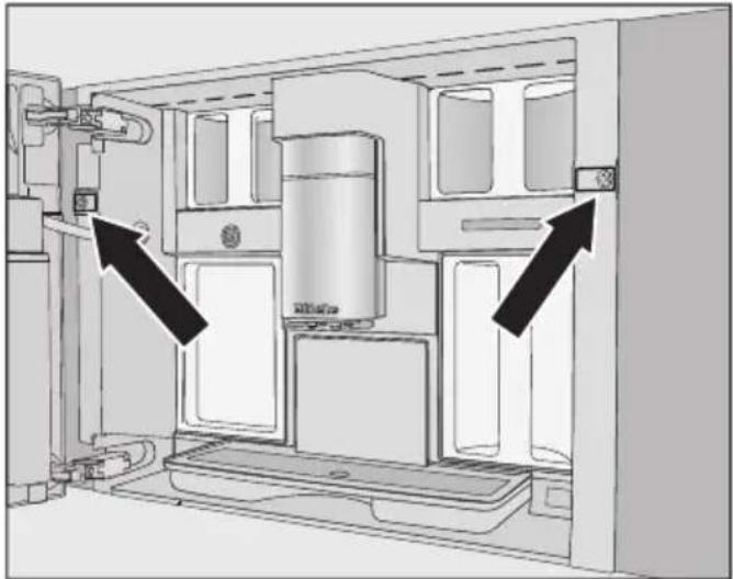 MIELE CVA 7845 - Visser la machine à café dans le meuble - 1