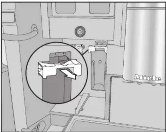 MIELE CVA 7845 - Retirer la cartouche de détartrage - 2
