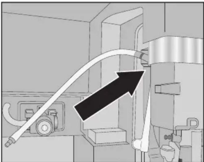 MIELE CVA 7845 - Metre la vanne de lait en place - 2