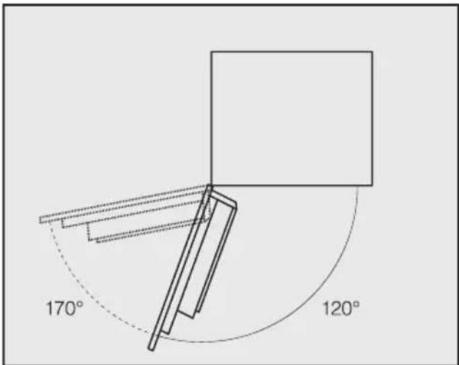 MIELE CVA 7845 - Limitation d'ouverture de porte - 1