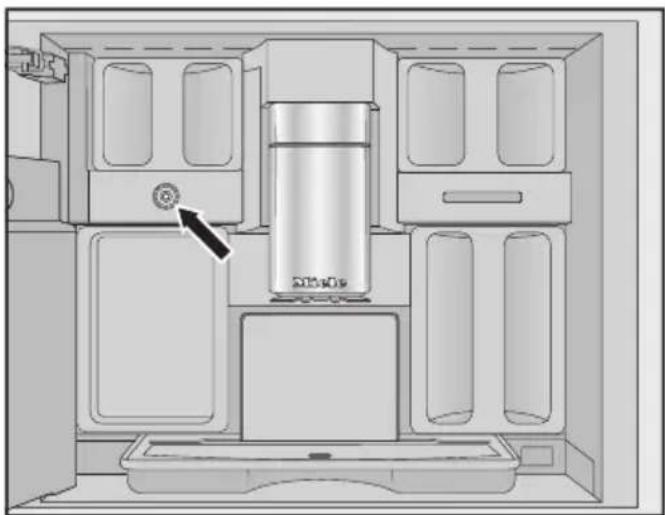 MIELE CVA 7845 - Nettoyer la vanne de lait (quotidiennement) - 1