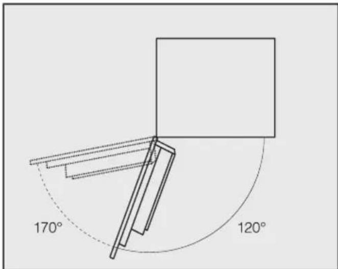 MIELE CVA 7440 - Limitation d'ouverture de porte - 1