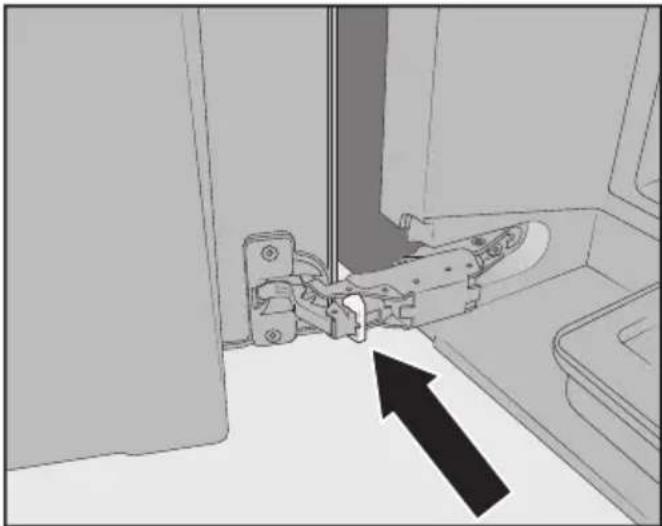 MIELE CVA 7440 - Supprimer la limitation d'ouverture de porte - 1