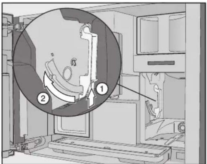 MIELE CVA 7440 - Sortir l'unité de percolation - 1