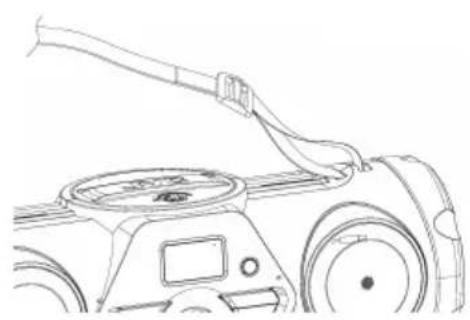 JVC BoomBlaster RVNB200BT - Montage de la bandoulière - 2