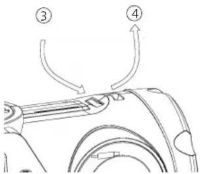 JVC BoomBlaster RVNB200BT - Mounting the carrying strap - 1
