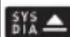 OMRON X7 Smart - Appears if "SYS" is 135 mmHg or above and/or "DIA" is 85 mmHg** or above. - 1