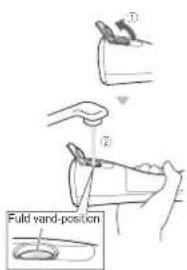 PANASONIC EW1511 - Fyld vandtanken med vand. - 1