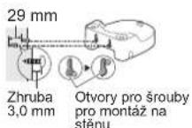 PANASONIC EW1511 - Montáž na stěnu - 1