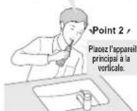 PANASONIC EW1511 - Nettoyez l'intérieur de votre bouche avec le jet d'eau. - 2