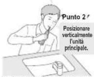 PANASONIC EW1511 - Pulire l'interno della bocca con il getto d'acqua. - 2