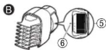 PANASONIC ERGK80 - Bezeichnung der Bauteile - 2