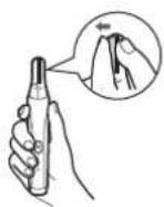 PANASONIC ERGK80 - Removing the blade - 1