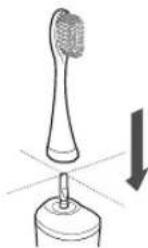 PANASONIC EWDP52 - Fäst borsthuvudet på huvudenheten. - 1