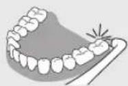 PANASONIC EWDP52 - Parte posterior de los dientes traseros - 1