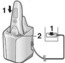 PANASONIC ESLV97 - Attach the outer foil section and dry with the self-cleaning recharger [B]. - 1