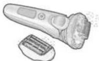 PANASONIC ESLV67 - Tør den ydre folie-sektion, barbermaskinen og trimmeren [A⑪] til de er helt tørre. - 1