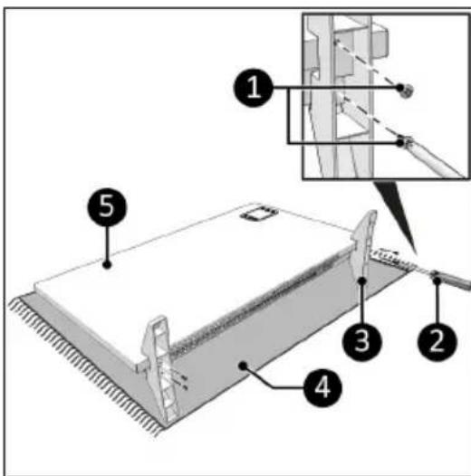 Eurom Alutherm 800XS Wifi - Montage auf Sockeln - 1