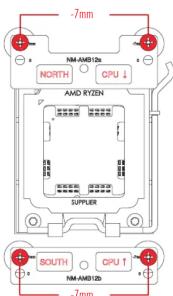Noctua NHD15 - Installation des étriers de fixation - 4
