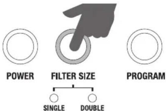 SAGE the Barista Express BES875 - Réduire la température de l'eau de -1 °C : - 1