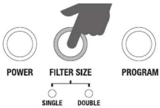 SAGE the Barista Express BES875 - Wassertemperatur um -1 °C senken: - 1